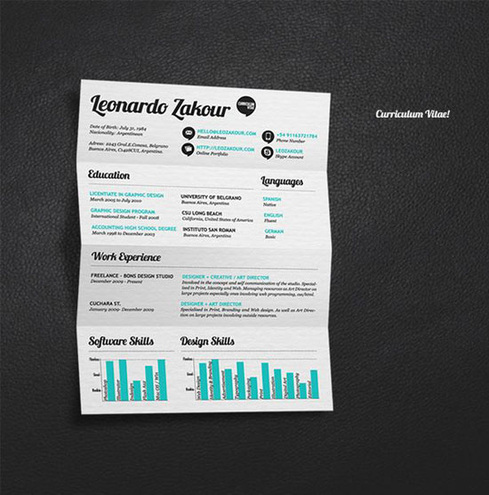 creative resume design