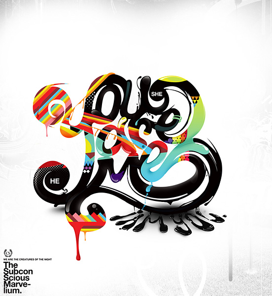 creative typography design