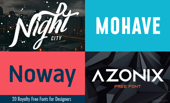 20 Royalty Free Fonts for Designers - Download Modern & Professional Fonts