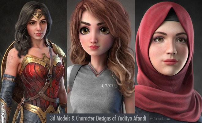 Creative 3D Models and Character Designs by Yuditya Afandi