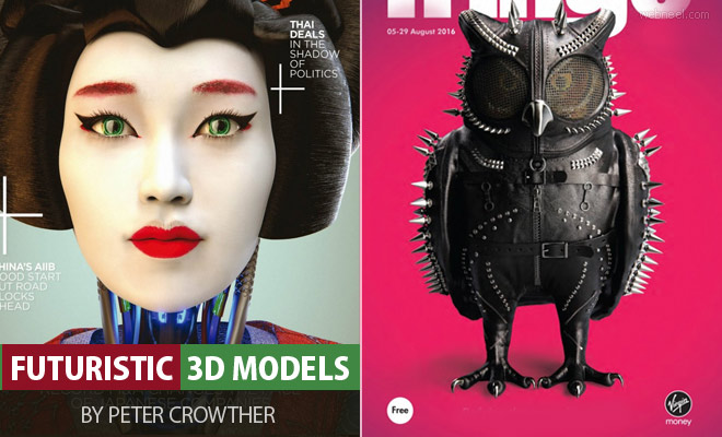 Bright, Young and Futuristic - 3D Model Designs by Peter Crowther