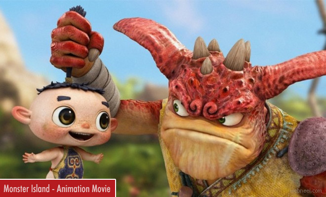 Monster Island - Funny 3D Animated Movie Trailer and Review