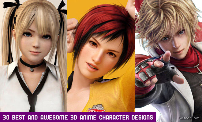 30 Best 3D Anime Character Designs for your inspiration