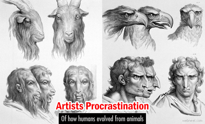 An artist's exploration of how humans evolved from animals