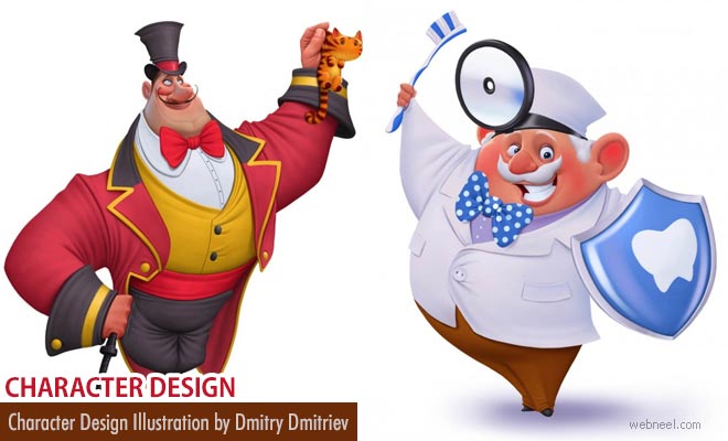 Creative Japanese Character Designs by Russian Artist Dmitry Dmitriev