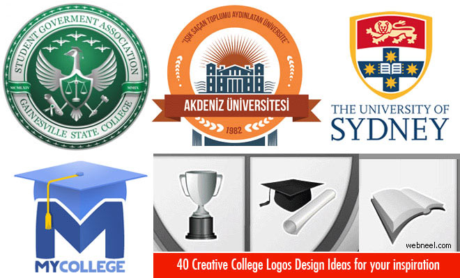 40 Creative College Logos Design Ideas for your inspiration