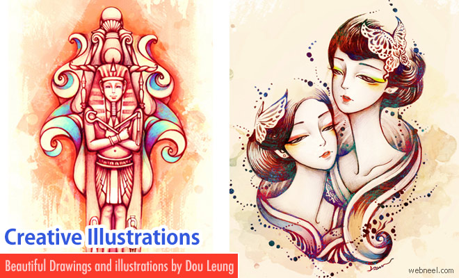 20 Creative and Colorful Illustrations by Dou Leung