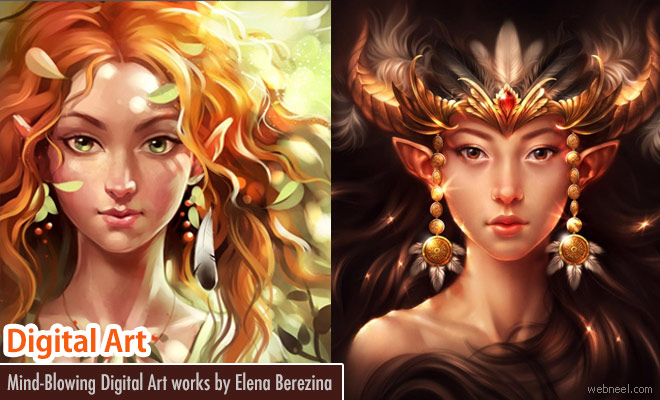 Stunning Fantasy Digital Art works by Elena Berezina