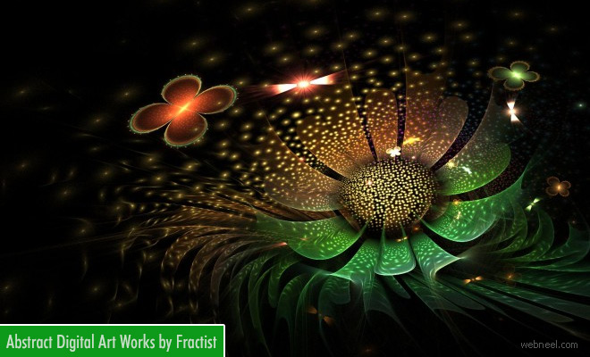 Stunning Geometric and Abstract Digital Art with Mindblowing Colors by Fractist