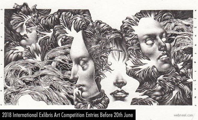 Biennial International Exlibris Art Contest - Entries Due 20 June 2018