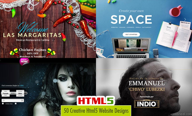 50 Creative Html5 Websites Design examples from Top Designers