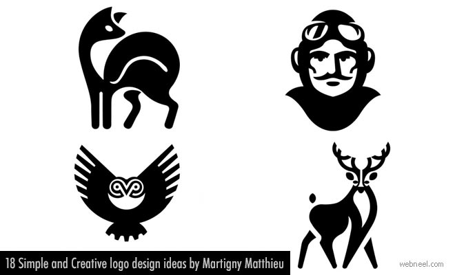 18 Simple and Creative Logo Design Ideas by Matthieu Martigny