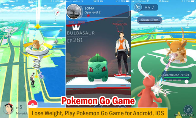 Lose Weight, Play Pokemon Go - 3d Animation game for Android, IOS