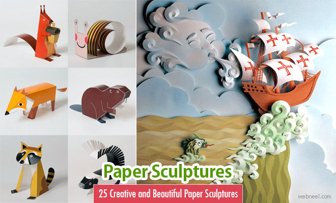 25 Creative and Beautiful Paper Sculptures from around the world