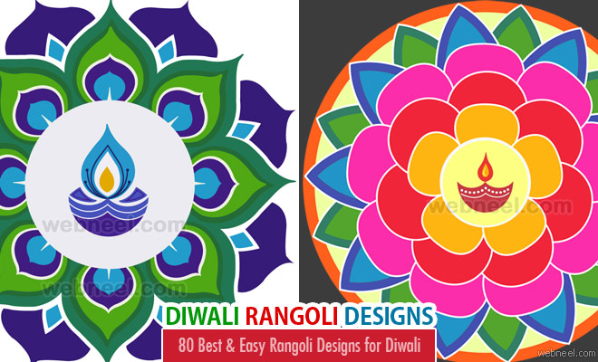 80 Best and Easy Rangoli Designs for Diwali Festival