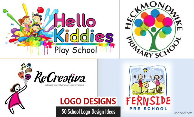 50 Creative School Logo Designs and Education Logo ideas