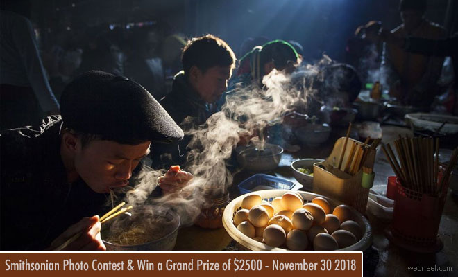 Enter the Smithsonian Photo Contest and Win a Grand Prize of $2500 - November 30, 2018