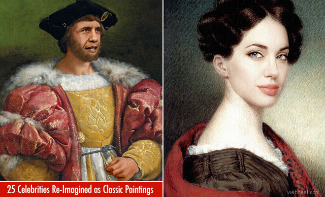 25 Celebrities Humorously Reimagined as Classic Paintings