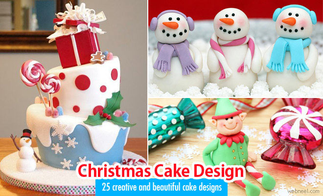 40 Beautiful Christmas Cake Decoration Ideas from Top Designers