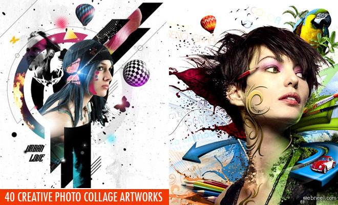 40 Creative Photo Collage Effects and Photoshop Collage Artworks