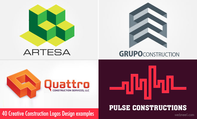 40 Creative Construction Logo Design Examples for Your Inspiration