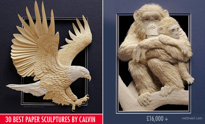 30 Creative and Beautiful Paper Sculptures by Calvin Nicholls