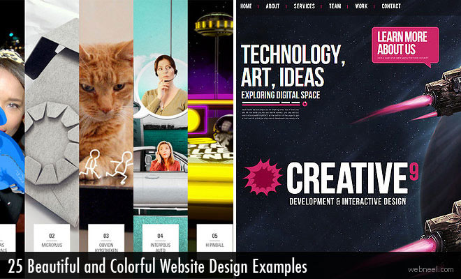 25 Beautiful and Colourful Website Design Examples for your inspiration
