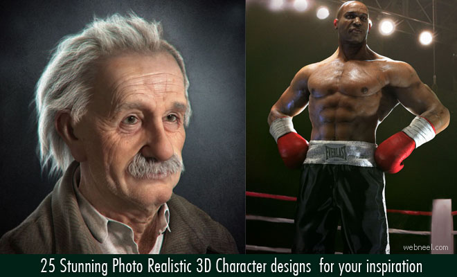 25 Stunning Photo Realistic 3D Character designs for your inspiration