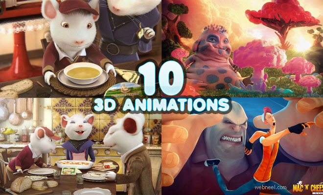10 3D Animation Short Films, TV Commercials and Character Designs