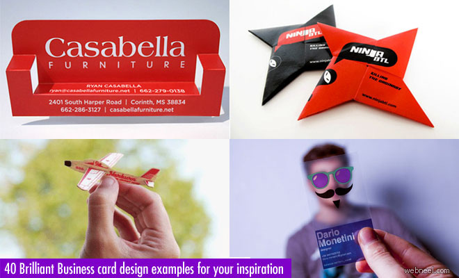40 Brilliant Business Card Design Examples for your inspiration