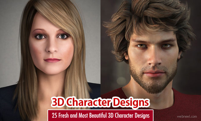25 Fresh and Beautiful 3D Character Designs for Your Inspiration