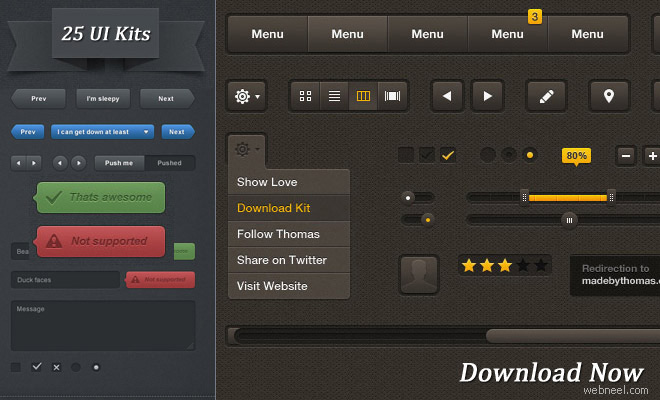 25 Free High Quality User Interface PSD Source files for Graphic and Web Designers