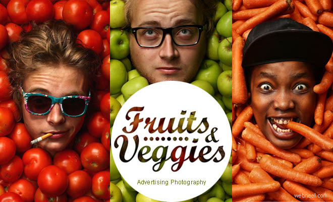 10 Modular Advertising Photography examples with Fruits and Vegetables