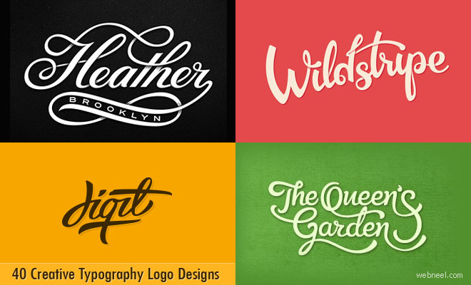 40 Creative Typography Logo design inspiration for you