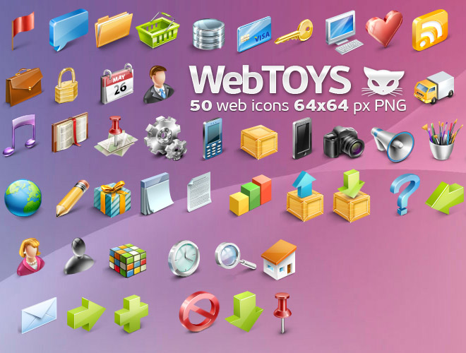 WebToys 50 web icons