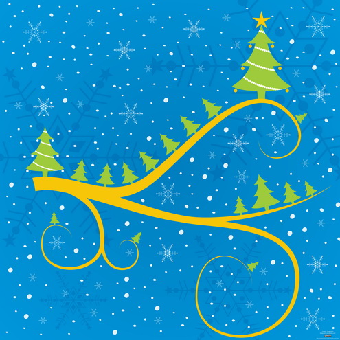 Christmas Card Vector EPS AI