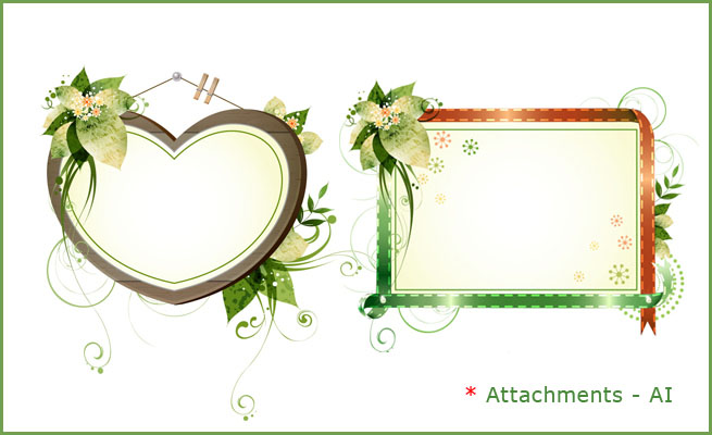 Different Frames with leafs - attached AI