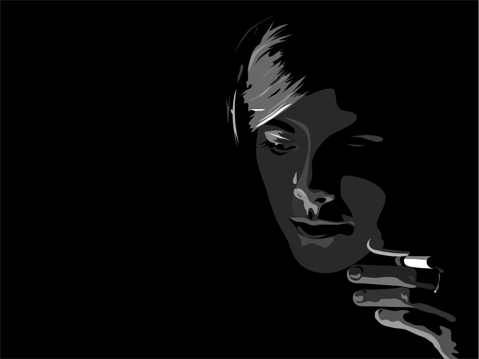 black wallpaper 1
